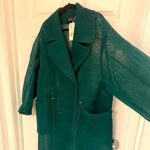 NWT IVY PARK Drip 2 Green Mesh Jacket XX